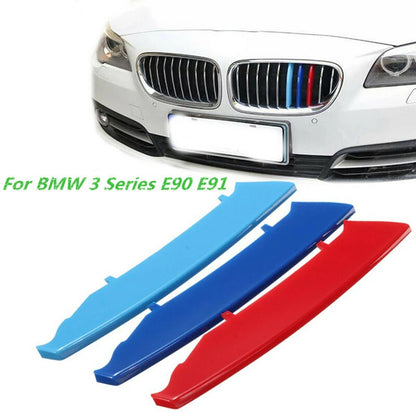 M-Color Strip Front Kidney Grille Insert Trim for BMW 3 Series E90 E91 (2006-2011)