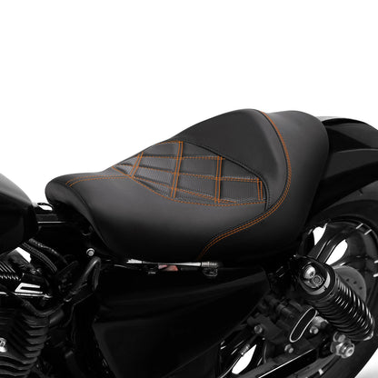 Solo Seat Driver Rider for Harley Sportster Iron XL883 1200 Black (2010-2022)
