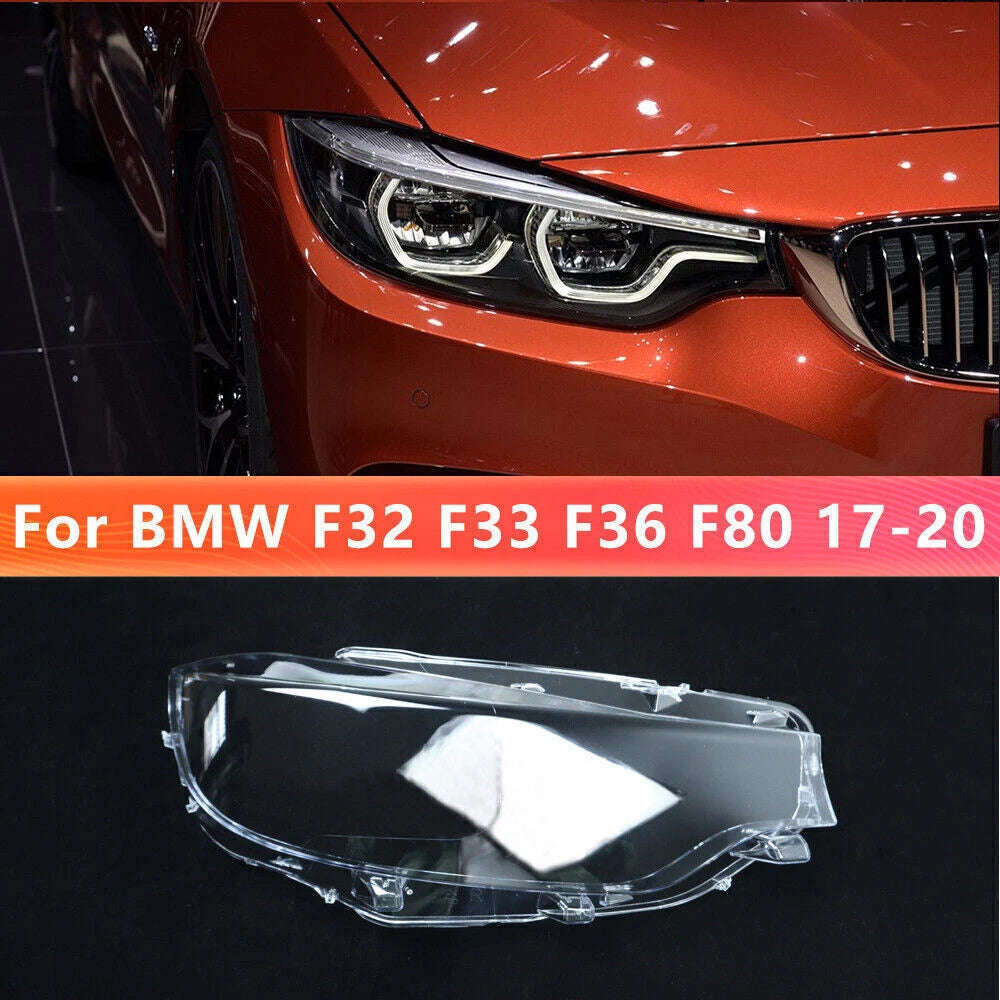 Right Headlight Lens Shell Cover for BMW 4-Series F30 F32 F80 F82 F83 (2017-2020)