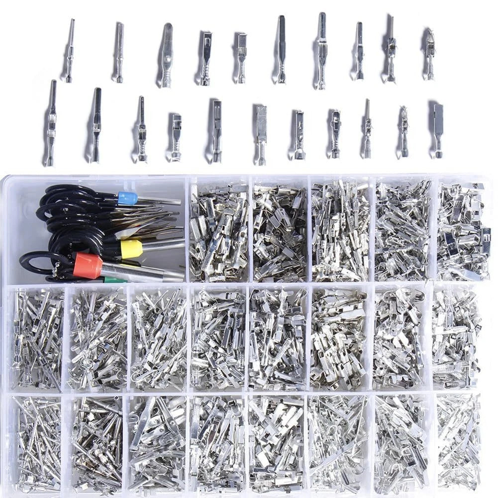 Portable 1168PCS Electrical Connectors with Essential Pin Puller Tool