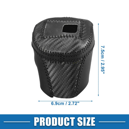 Black Carbon Fiber Gear Shift Knob Cover for Nissan Rogue (2021-2023)