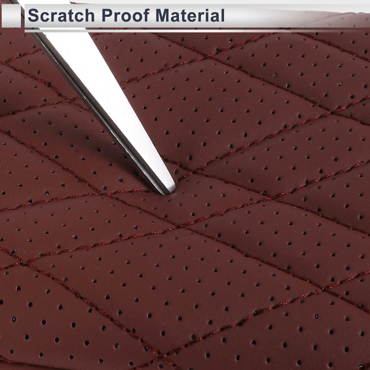 Center Console Cover with Storage Bag for BMW 5 Series (2018-2023) Red 1 Pair