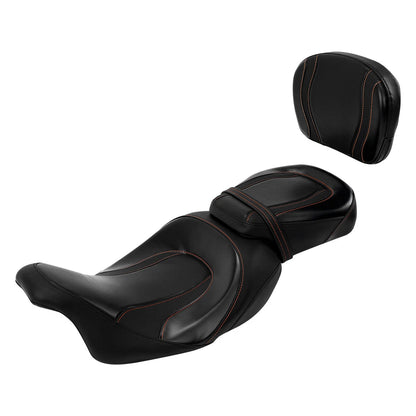 Rider & Passenger Seat Backrest Pad for Harley CVO Street Glide (2009-2023)