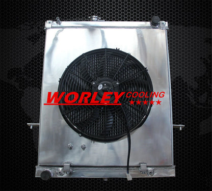 Aluminum Radiator & Shroud for Nissan Patrol Y61 GU 3.0L 4.2L (2001-2016)