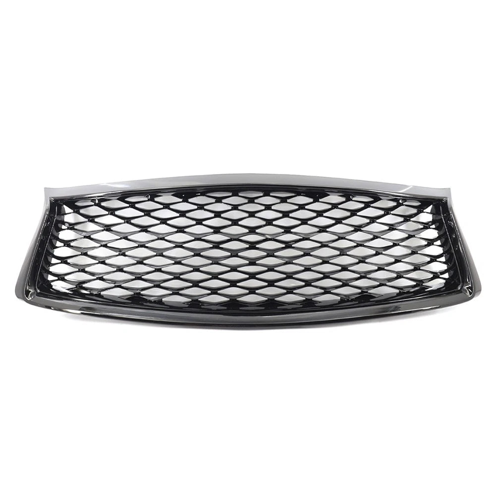 Honeycomb Front Bumper Upper Mesh Grille Black for Infiniti Q50 (2018-2023)