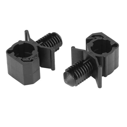 10 x 22.8mm Black Plastic Wiring Harness Retainer Clips for Ford