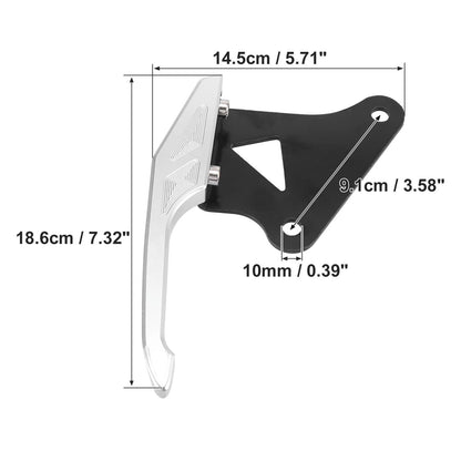 Rear Seat Grab Bars Handle Silver Tone Pair for Honda MSX125
