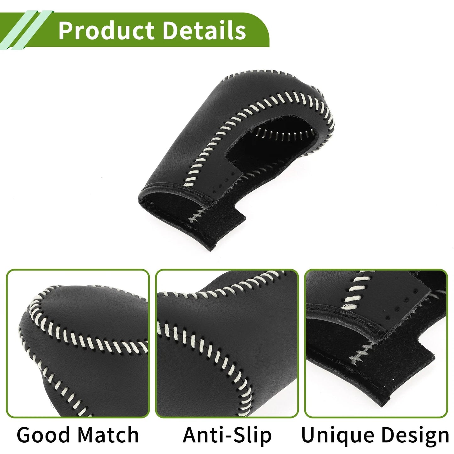1 Pc Gear Shift Knob Cover for Chevrolet Malibu (2016-2020) Black Beige