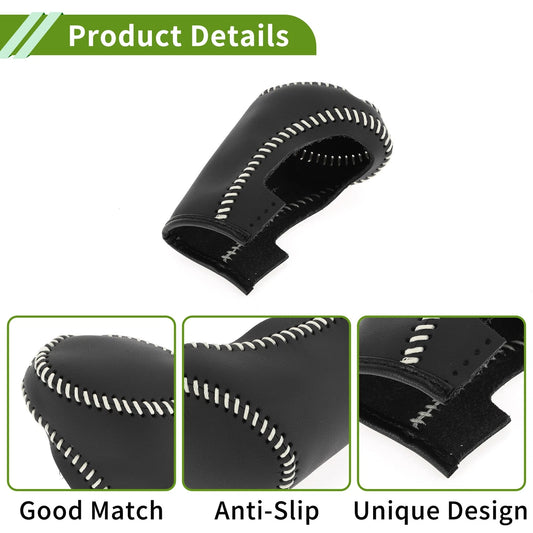 1 Pc Gear Shift Knob Cover for Chevrolet Malibu (2016-2020) Black Beige