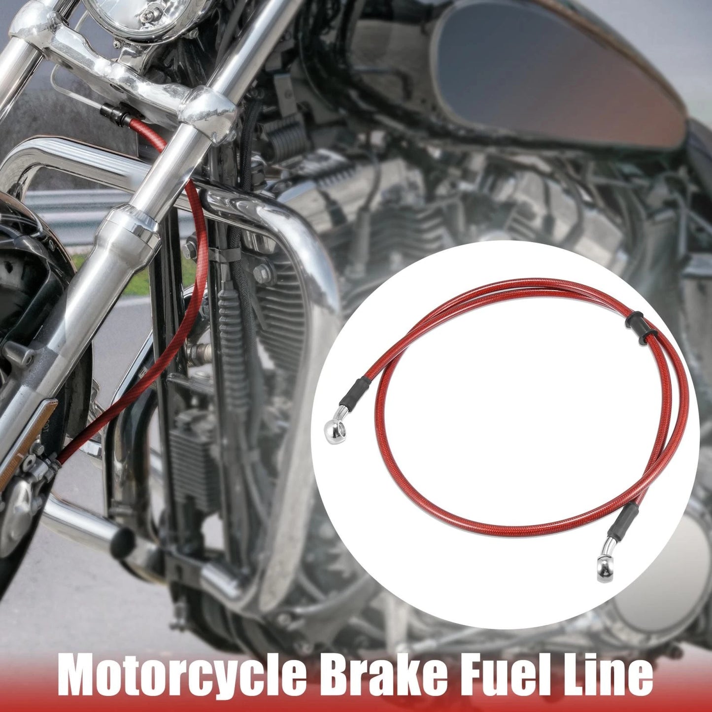 Braided Brake Clutch Oil Hoses Line Pipe / 120cm 47.24in 10mm / Motorcycle ATV