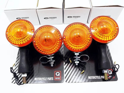 Front Rear Turn Signal Indicator Blinker Set for YAMAHA DT125 (1976-1979)