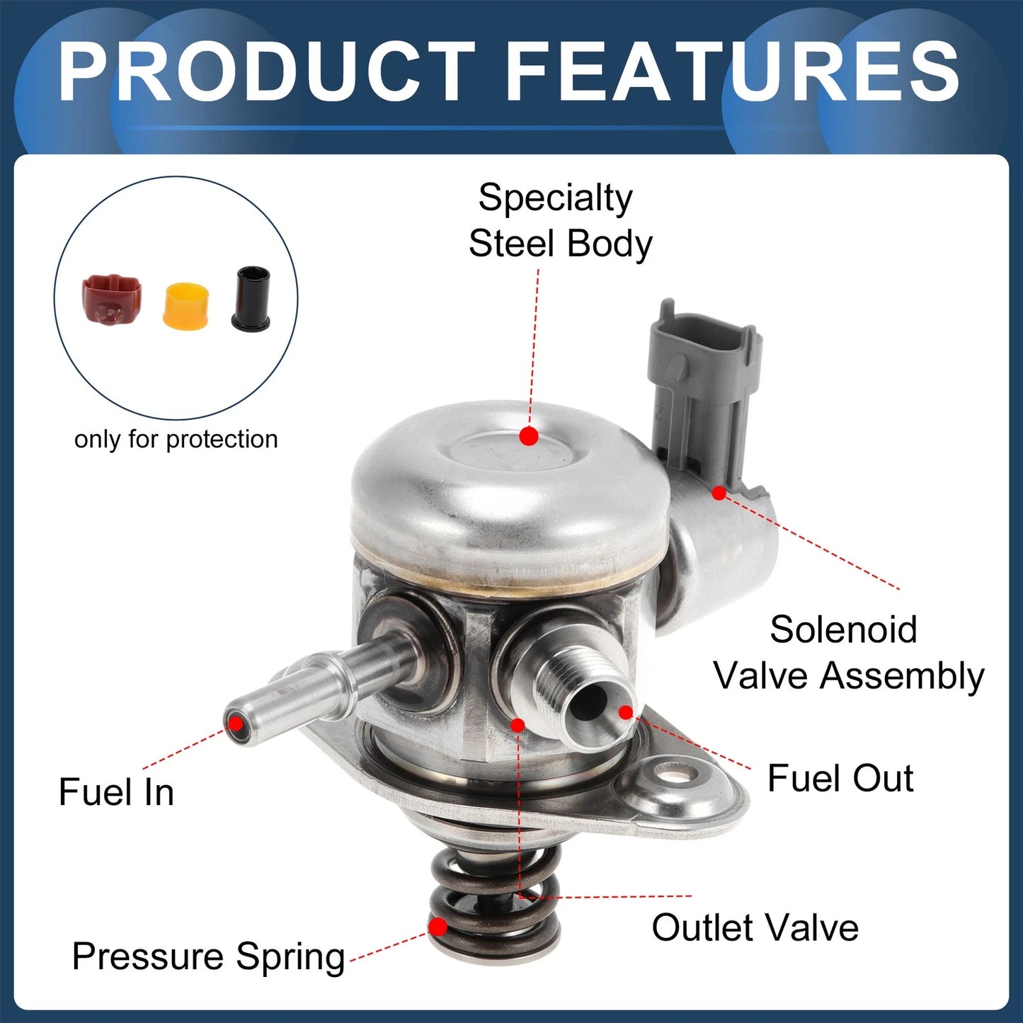 High Pressure Fuel Pump Assembly for Ford Edge Escape (2007-2012)