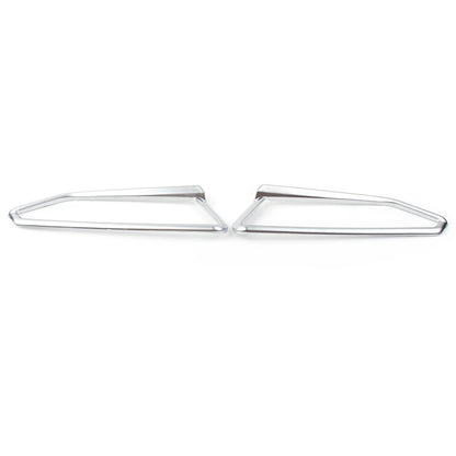 Matte Chrome Front Light Trim Accents for Honda Goldwing GL1800 (2018-2023)