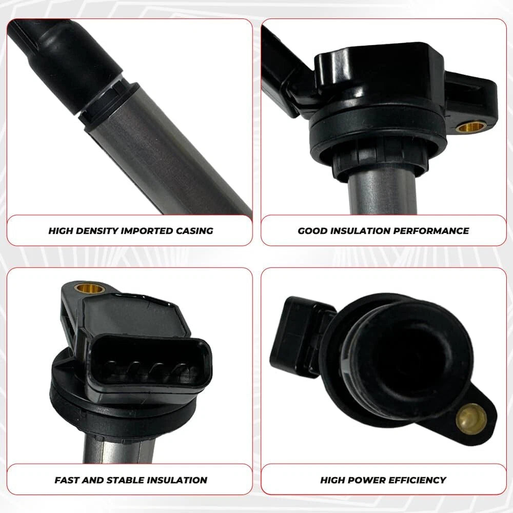 4 x Ignition Coils & Spark Plugs for Toyota Corolla / Matrix / Scion xD (2009-2013)