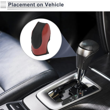Red Carbon Fiber Gear Shift Knob Cover for Ford Fusion (2013-2020)