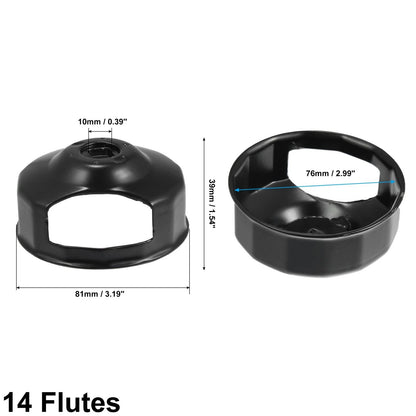 Oil Filter Wrench Cap Socket Tools 76mm for Harley (1984-2021)