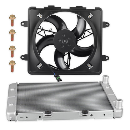Aluminum Radiator & Cooling Fan for Polaris Sportsman 700 800 EFI (2004–2014)