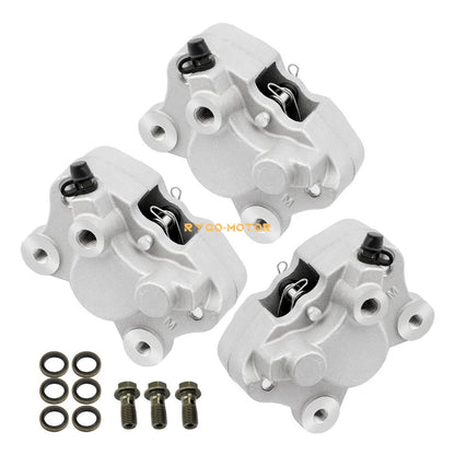 Front&Rear Brake Calipers W/Pads for Arctic Cat ATV 500 Bearcat 454 (1996–2002)