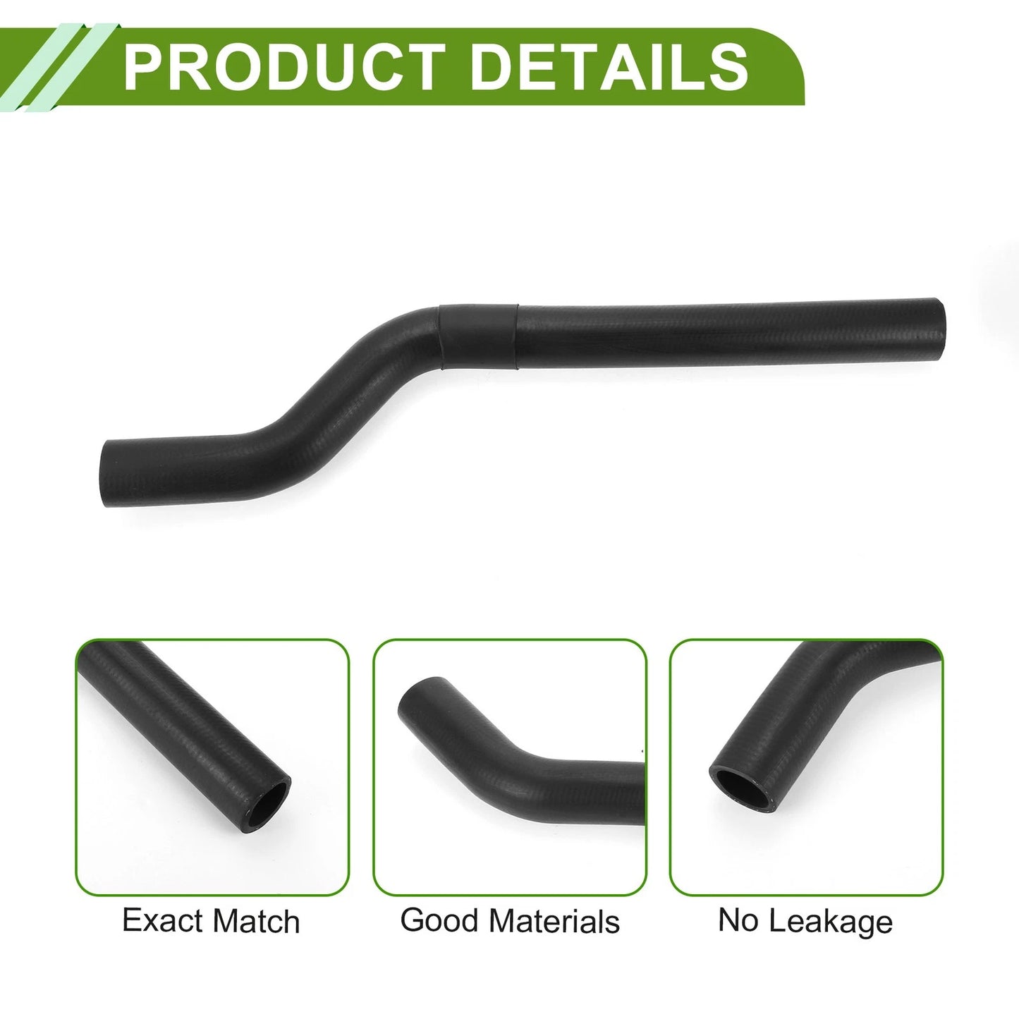 Radiator Coolant Hose for Toyota Camry (1992-2001) Rubber Black 1 x Pc