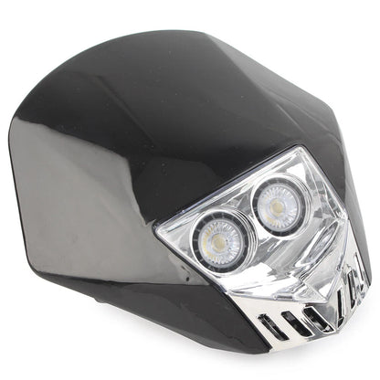 6W LED Headlight Lamp for Universal Dirt Pit Bike Black