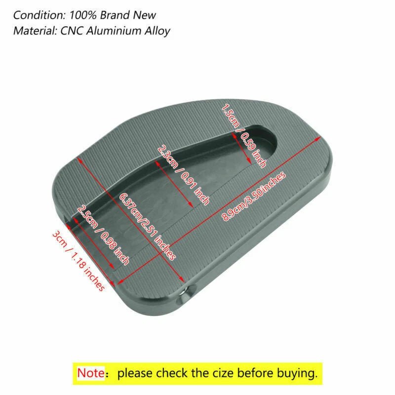 Side Stand Plate for Honda GoldWing GL1800 (2010-2017) Titanium F2