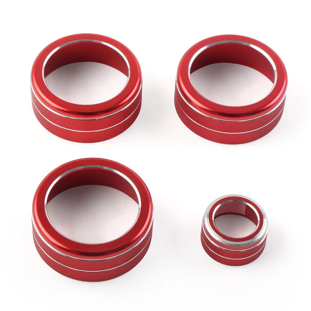 4 x AC Climate Control Knob Ring Covers for Honda Civic 11th Gen CR-V 2022+