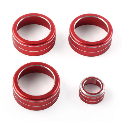 4 x AC Climate Control Knob Ring Covers for Honda Civic 11th Gen CR-V 2022+