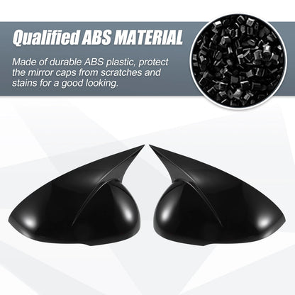 Gloss Black Rearview Mirror Covers for Kia K5 (2021-2023)