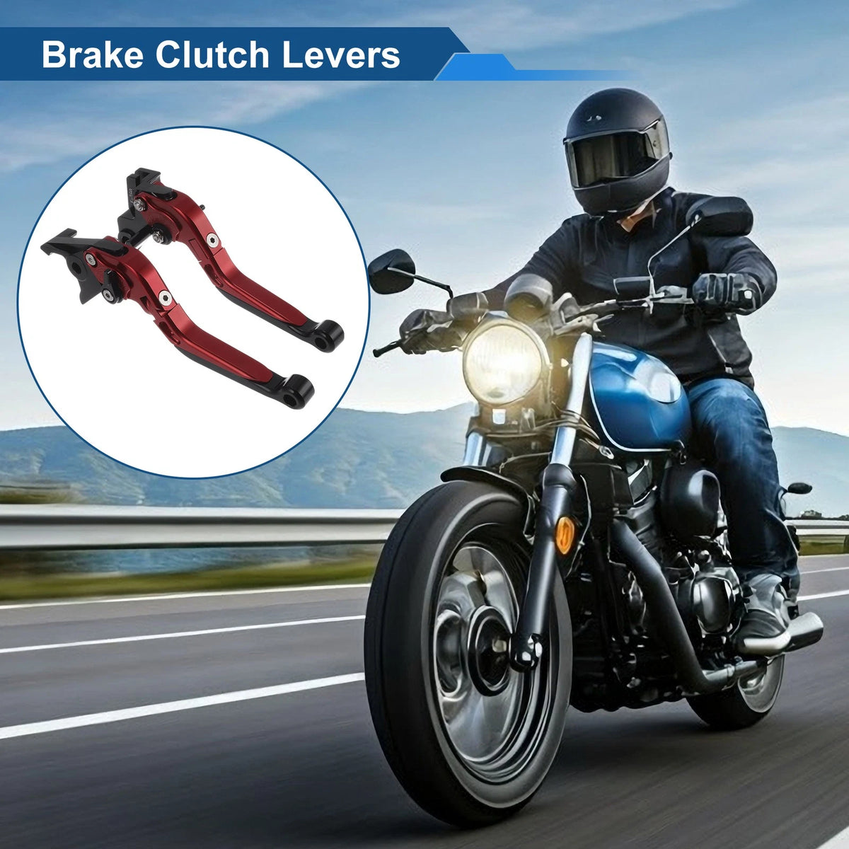 Lever / Adjustable Short Long / Brake Clutch Lever for Kawasaki Vulcan S 650