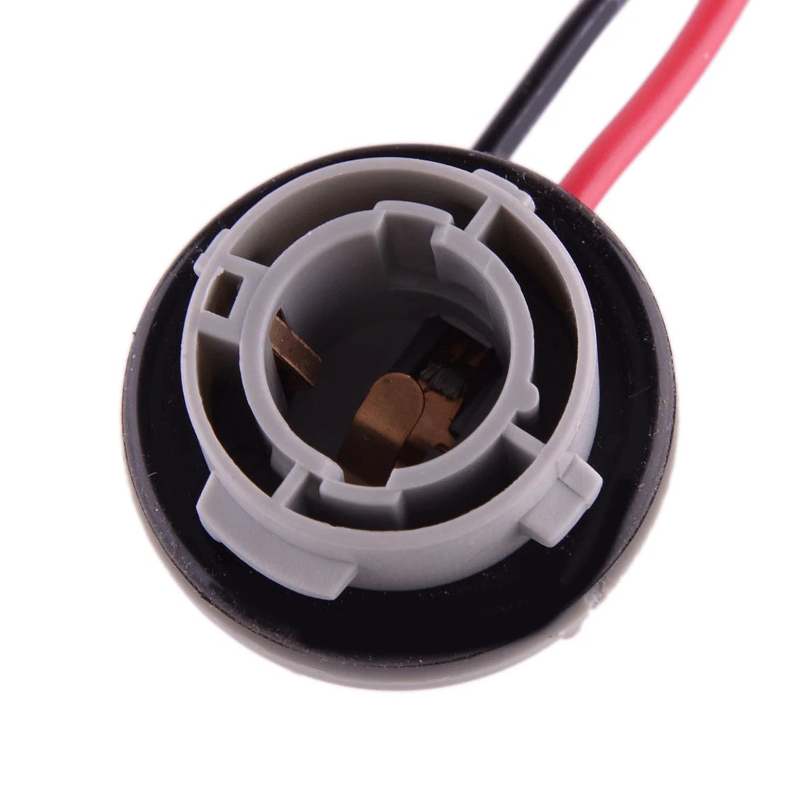 2 x 1156 Universal Turn Signal Bulb Socket for Car - Pigtail Wire & Tape