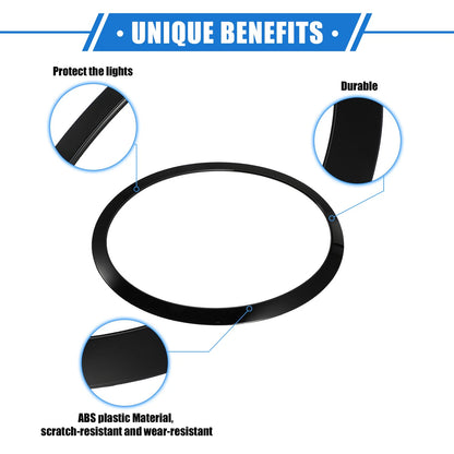Front Side Headlight Trim Ring for BMW Mini F55 F56 F57 (2014-2021) Black