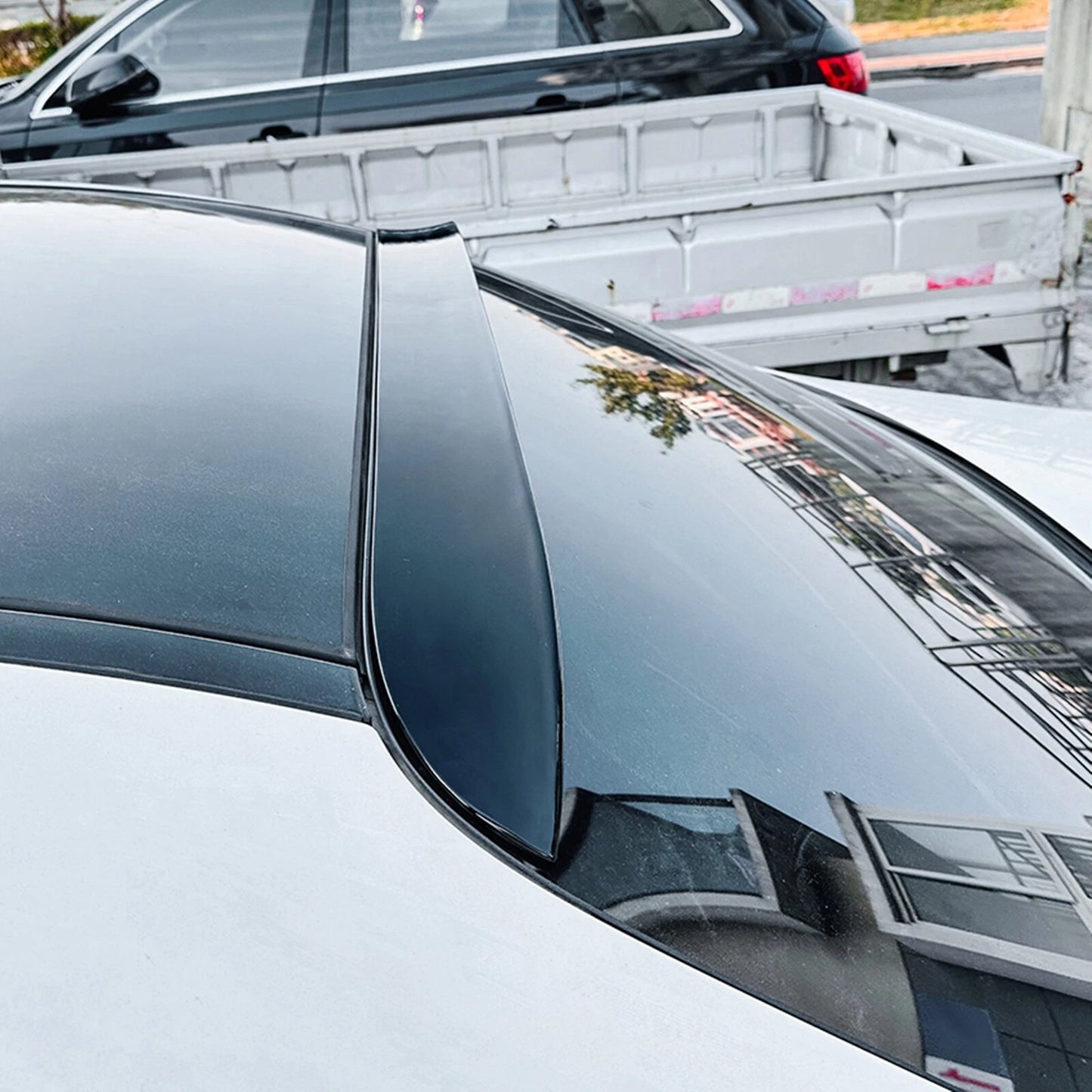 Rear Boot Spoiler Lip for Benz W205 C200 C260 C43 (2015-2021) Gloss Black