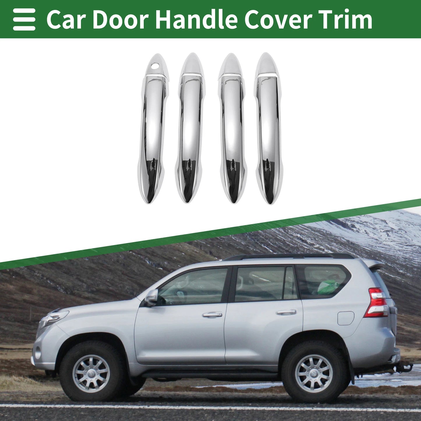 Silver Door Handle Cover Trim for Honda Accord (2018-2023)