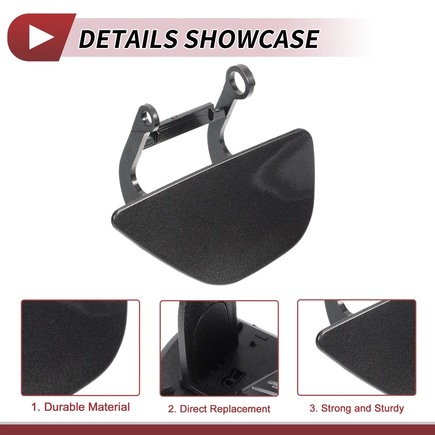 Front Right Washer Nozzle Cover for BMW 535i GT (2010-2017) Gray