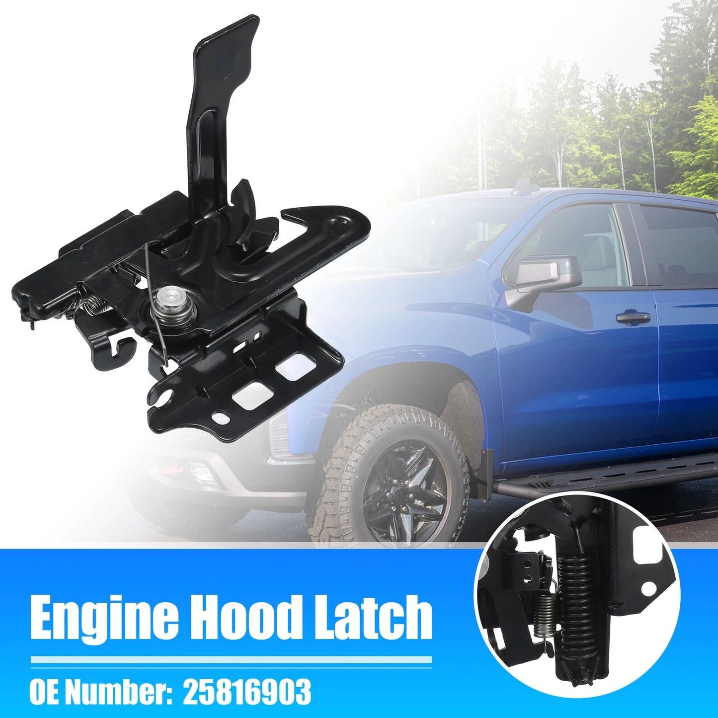 Engine Hood Lock Latch Assembly for GMC Yukon Hybrid (2008-2013)
