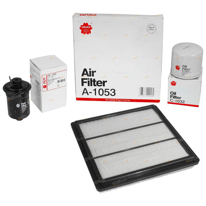Air, Oil & Fuel Filter Kit for Mitsubishi Triton (1996-2006)