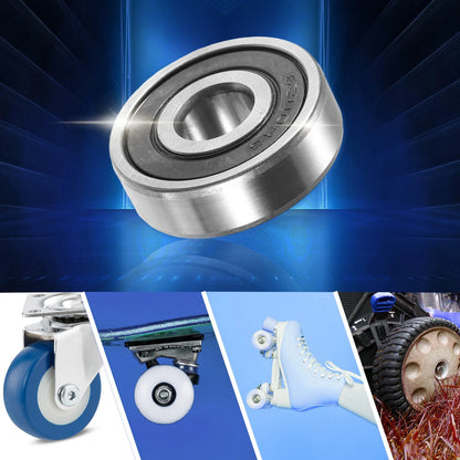 2 x 10x30x9mm Double Rubber Sealed Deep Groove Ball Bearings for Automotive