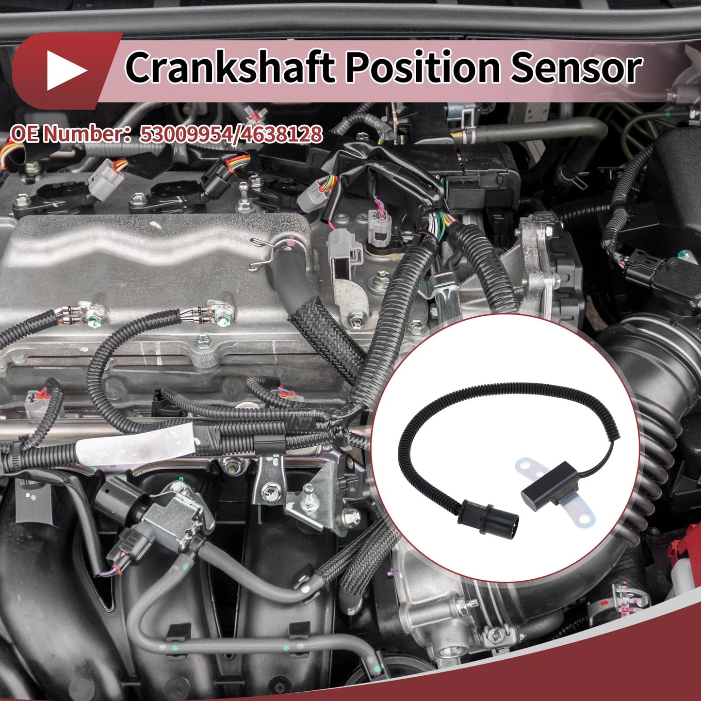 Crankshaft Position Sensor for JEEP Cherokee 2.5i 4x4 (1991-2001) 1 Pc