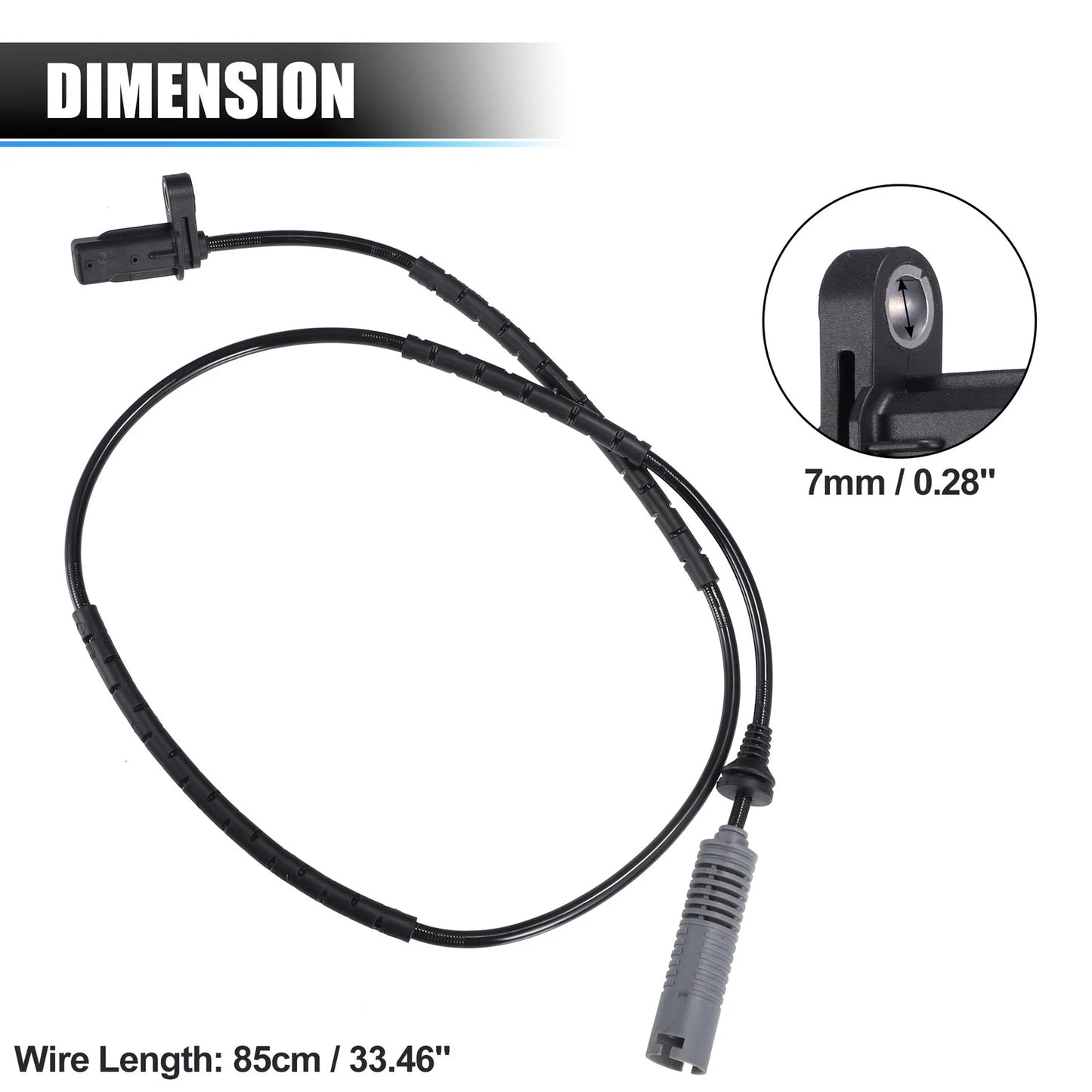 2 x Rear Left Right ABS Wheel Speed Sensors for BMW 125i (2004-2013)