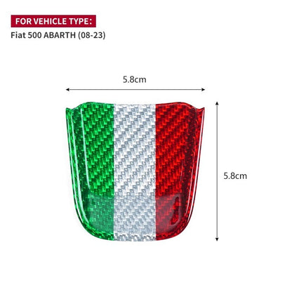 Dry Carbon Fiber Steering Wheel Lower Panel Cover Trim for Fiat 500 Abarth