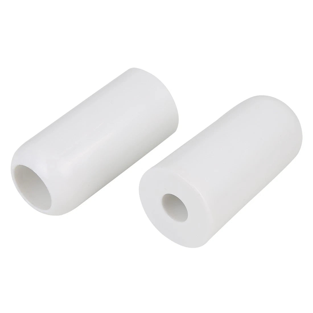 Pair / 10mm / Motorcycle Frame Sliders Universal Extended Anti Crash Protector White