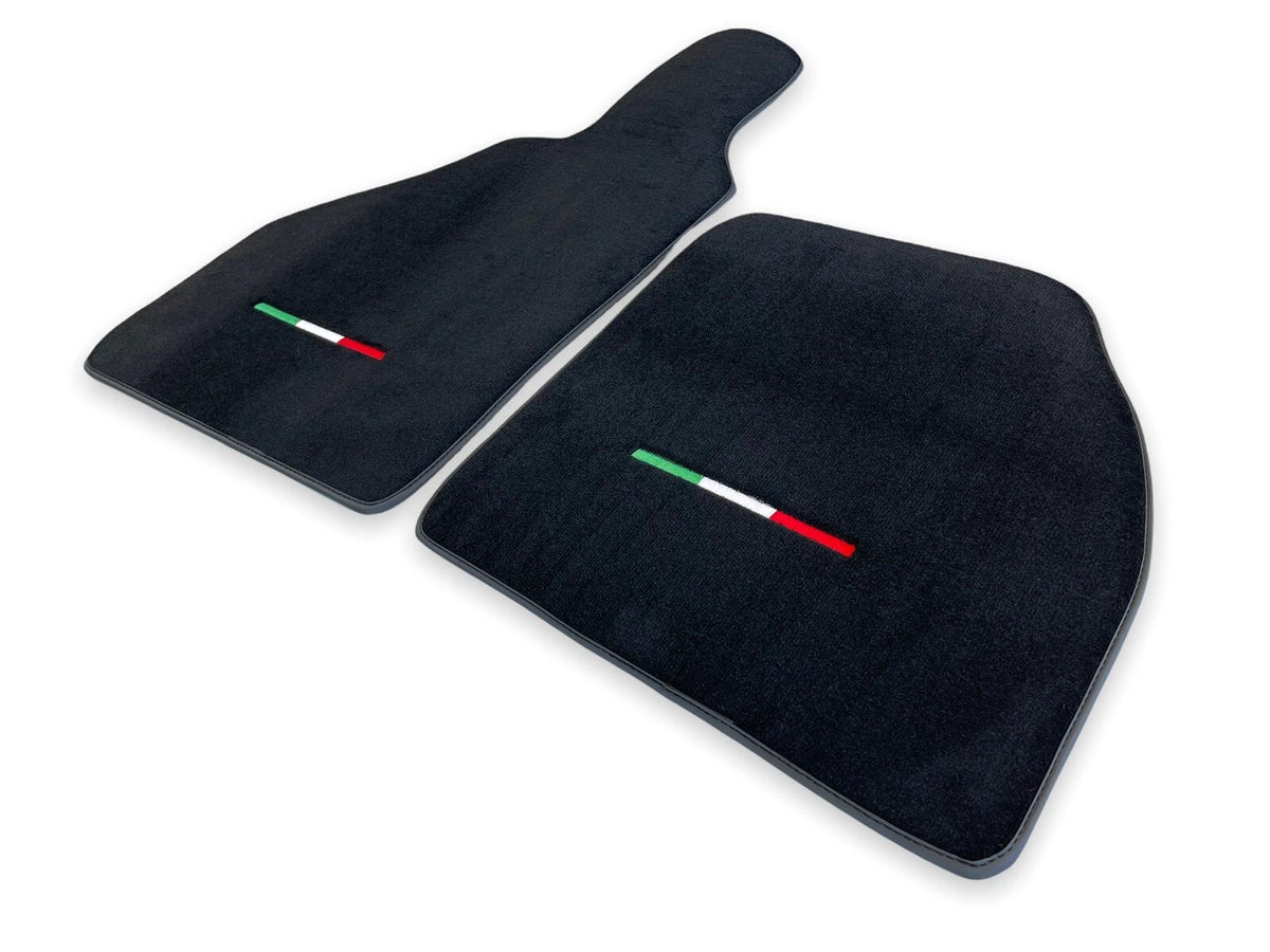 Floor Mats for Ferrari F8 Spider Black Tailored Carpets Set with Emblem