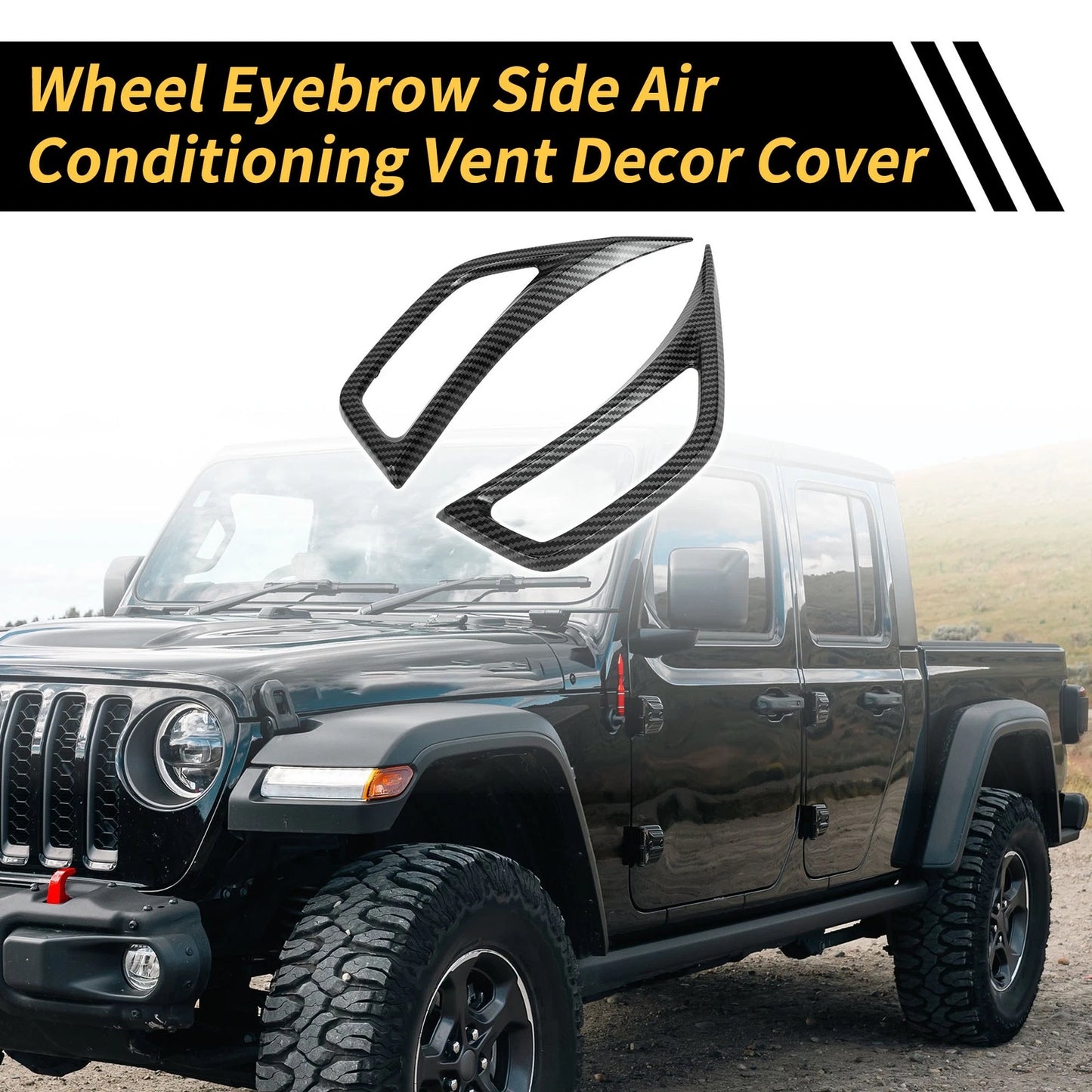 Fender Side Air Vent Covers for Jeep Wrangler JL JLU (2018-2023)