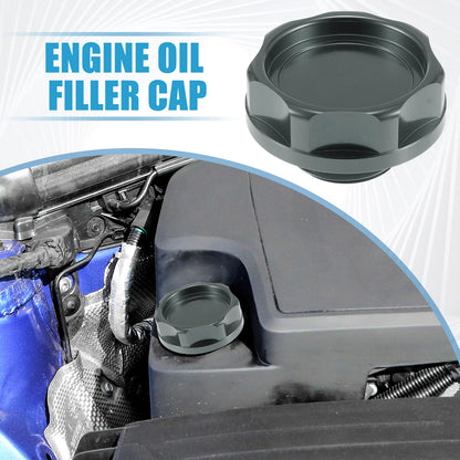 Oil Filler Cap Tank Cover for Honda Engine - Modified Titanium Tone