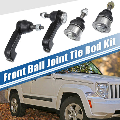 Front Outer Tie Rod End & Lower Ball Joints for Jeep Liberty (2002-2007)