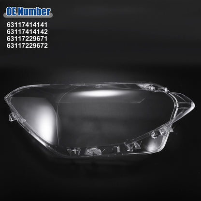 Clear Lens Shell Covers for BMW F20 (2012-2014) - 1 Pair Headlight Replacement