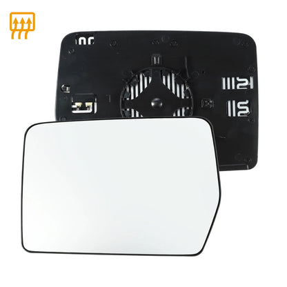 Left Side Mirror Glass for Ford F150, Lincoln Mark LT (2004-2014, 2006-2008)