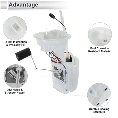 Fuel Pump Assembly for Mini Cooper L4 1.6L (2007-2015)