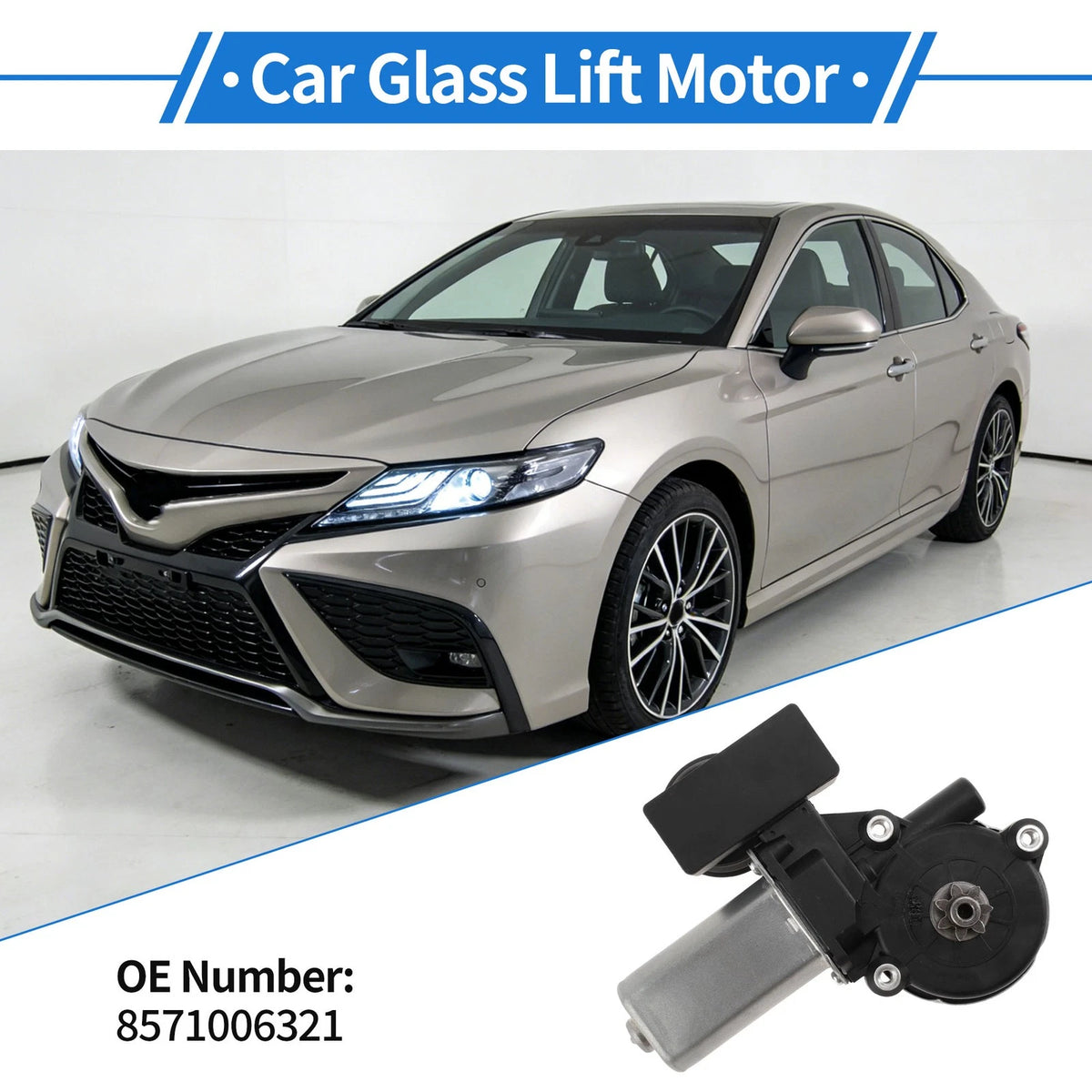 Rear Right Power Window Regulator Lift Motor for Toyota Camry (2020–2021)