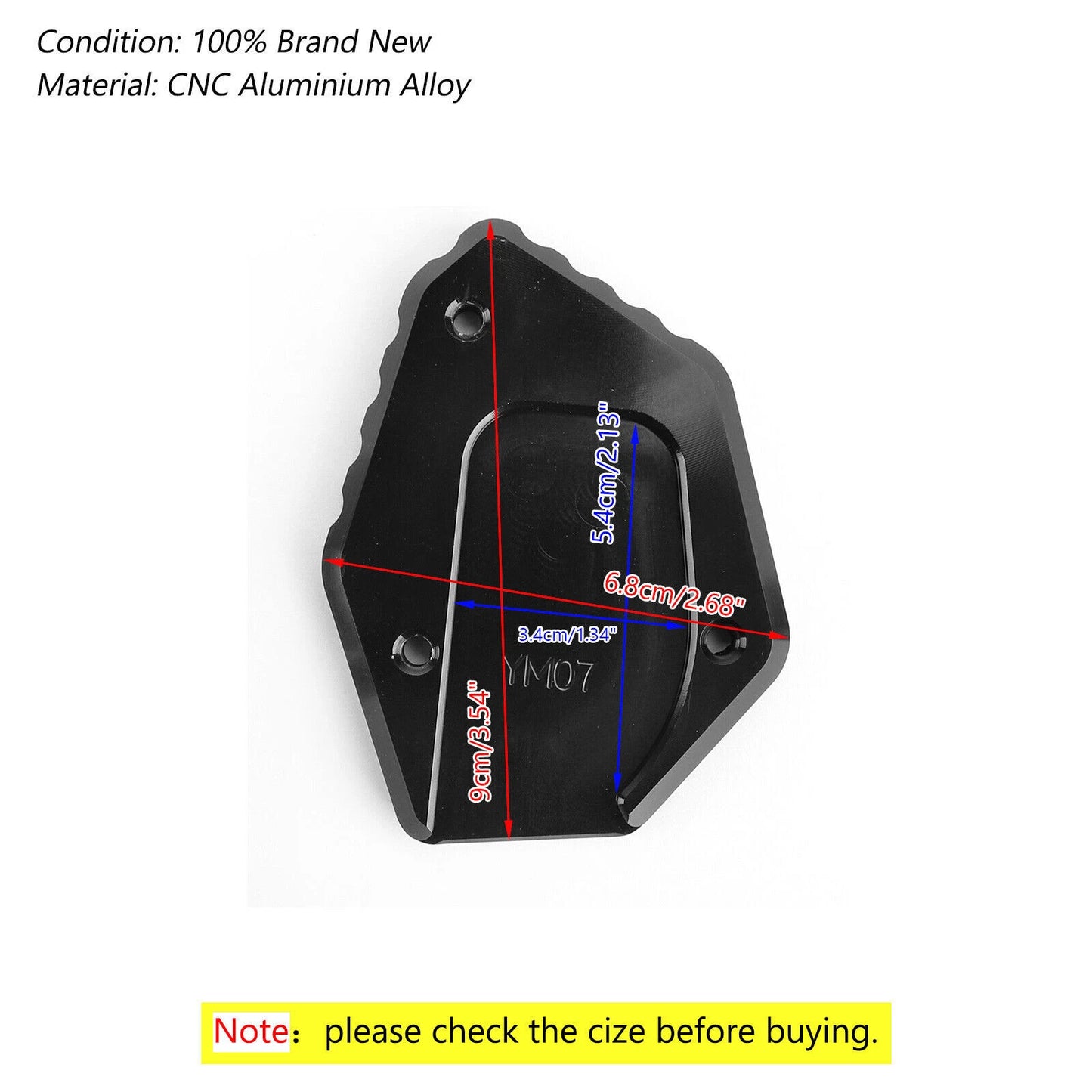Side Stand Plate for Yamaha MT-07, FZ-07, Tracer 700 (2014-2023)